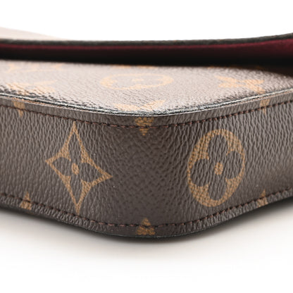 Louis Vuitton Monogram Pochette Felicie Chain Wallet Fuchsia 12 of 12