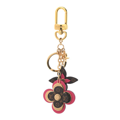 Louis Vuitton Monogram Blooming Flowers Bag Charm Key Holder Brown 1 of 3