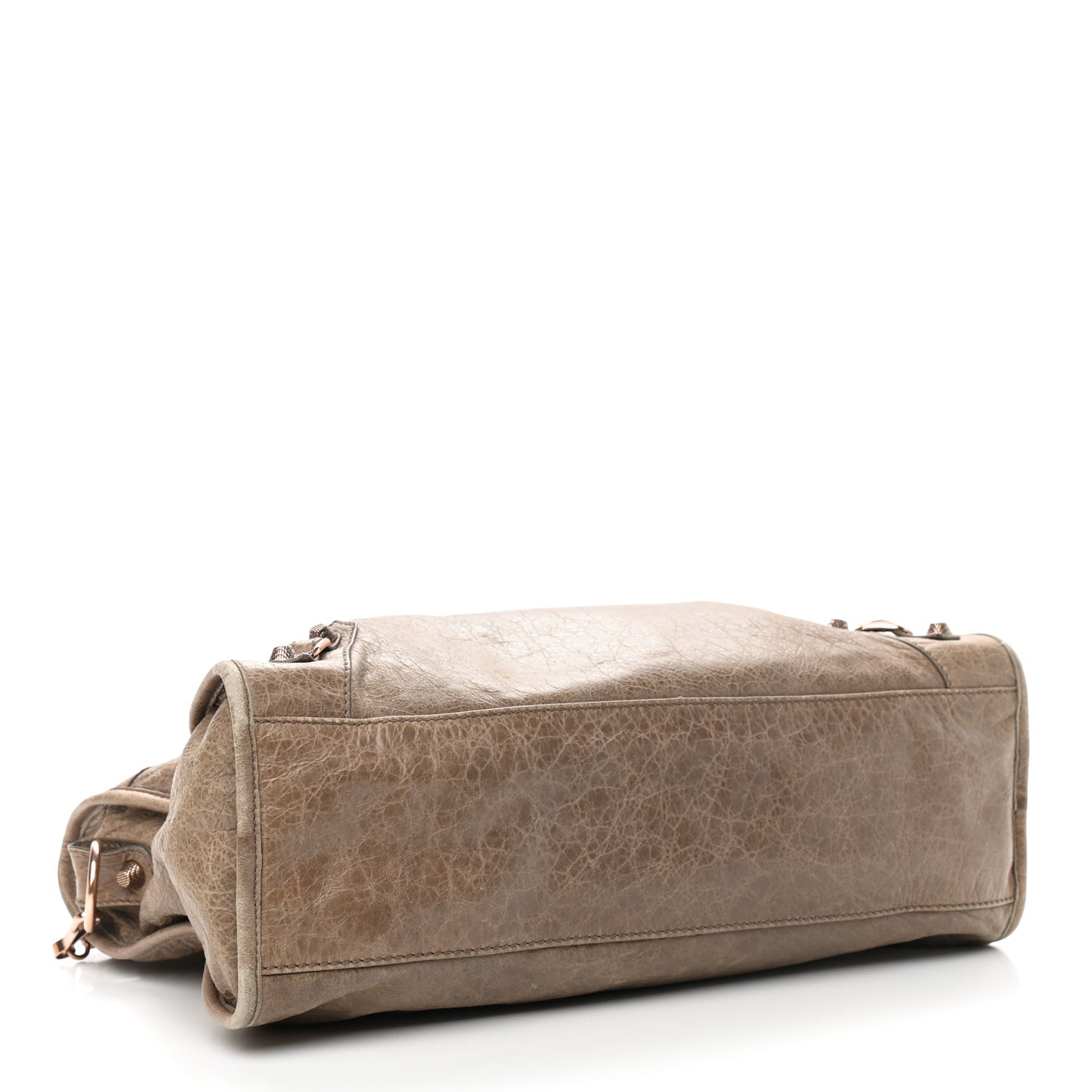 Agneau Giant 12 Rose Gold Hardware City Gris Poivre