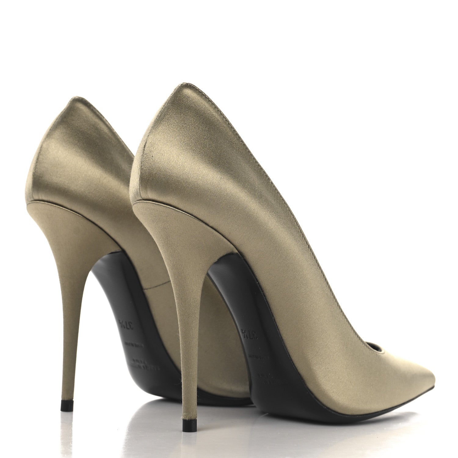 Saint Laurent Crepe Satin Instinct 110 Pumps  37.5 Beige 5 of 11