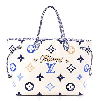 Louis Vuitton Monogram Canvas By The Pool Miami 2.0 Neverfull GM Blue 3 of 9