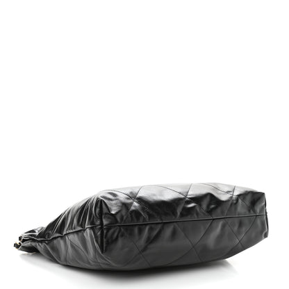 Chanel Shiny Calfskin Quilted Chanel 22 Black 5 of 11