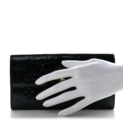 Louis Vuitton Vernis Sarah Wallet Blue Nuit 2 of 13