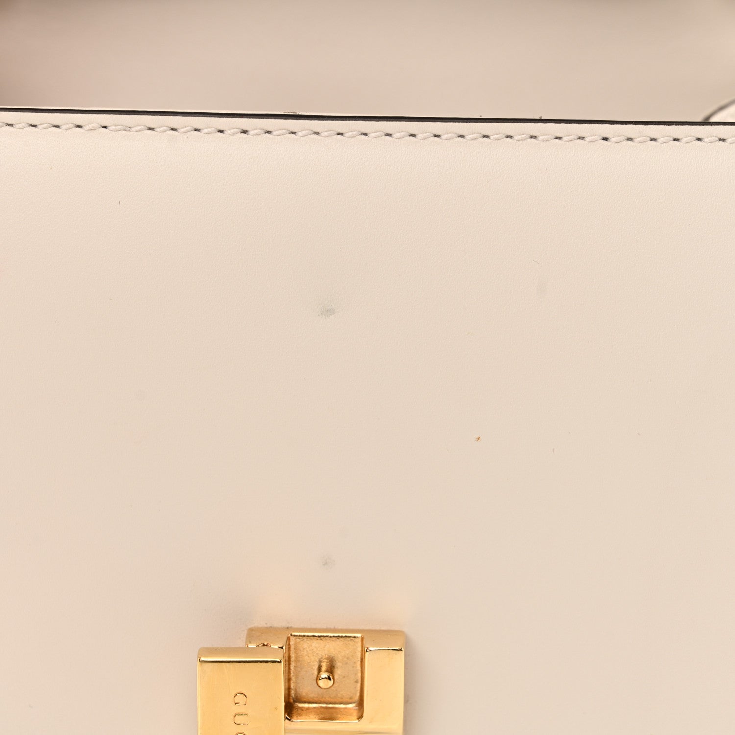 Gucci Calfskin Mini Sylvie Top Handle Bag White 14 of 17