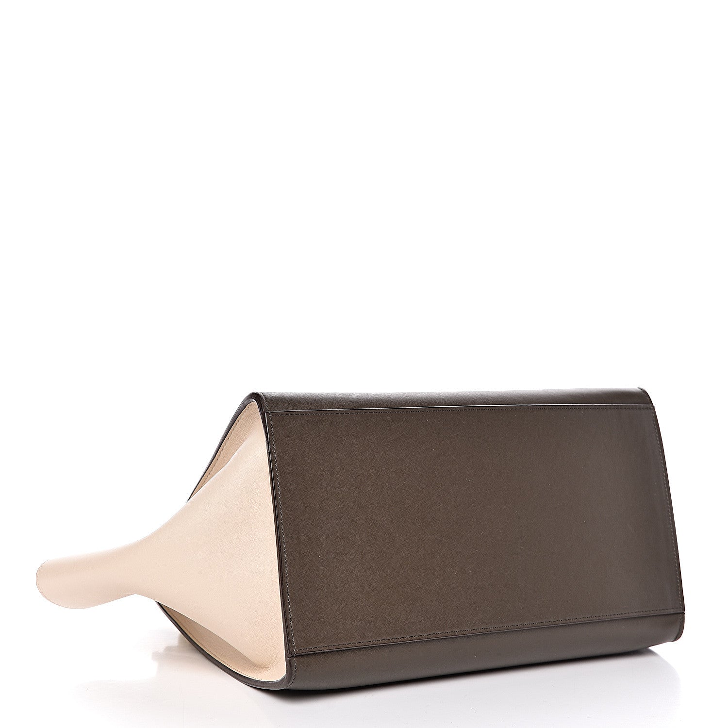 Celine Elephant Calfskin Small Tri-Color Trapeze Yellow 4 of 9