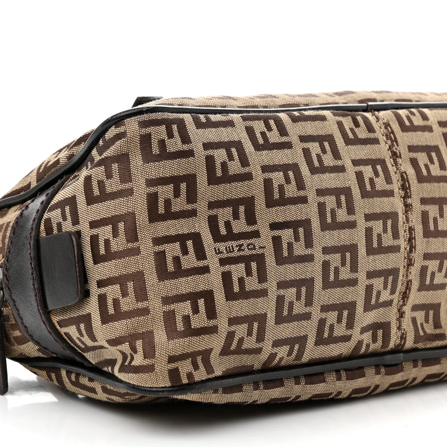 Fendi Zucchino Shoulder Bag Tobacco Moro 9 of 10