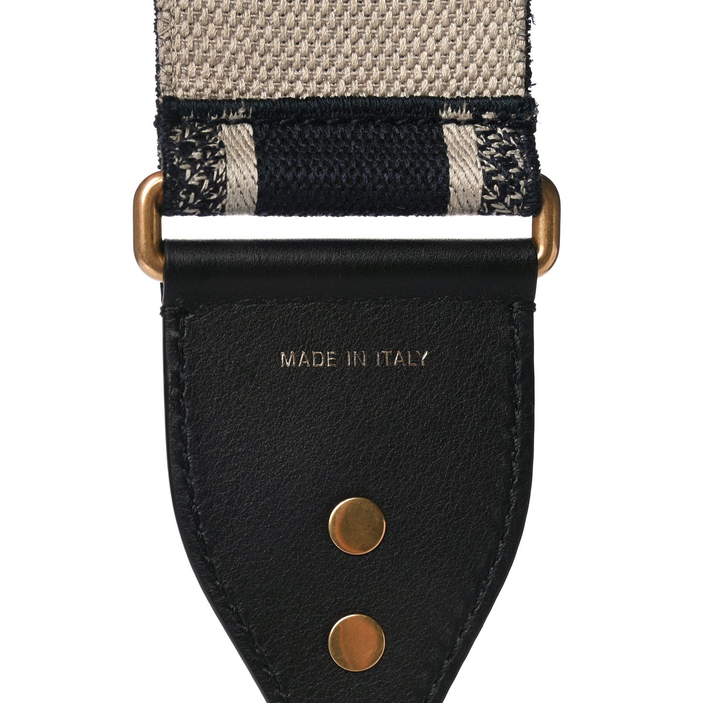 Canvas Embroidered Shoulder Strap Blue