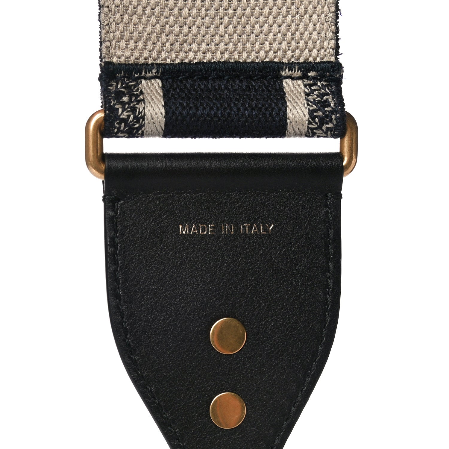 Christian Dior Canvas Embroidered Shoulder Strap Blue 10 of 12