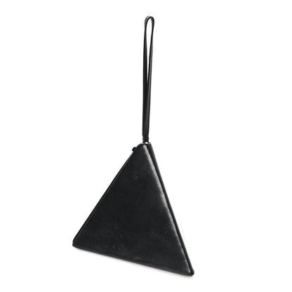 Saint Laurent Lambskin Pyramid Clutch Black 2 of 9