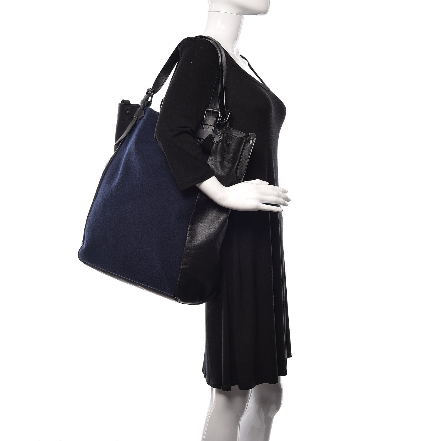 Givenchy Wool Tote Navy Black 3 of 13