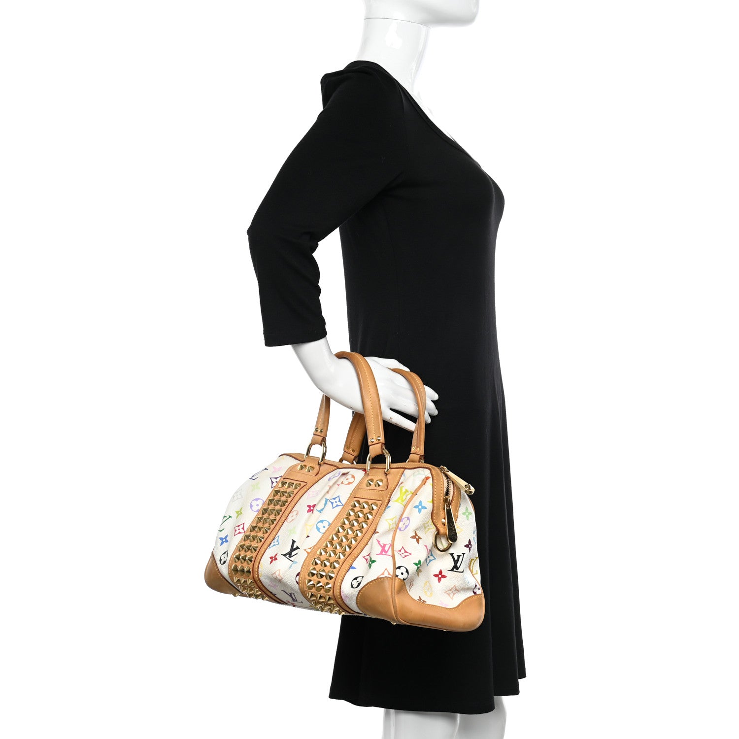 Louis Vuitton Monogram Multicolor Courtney MM White 2 of 14