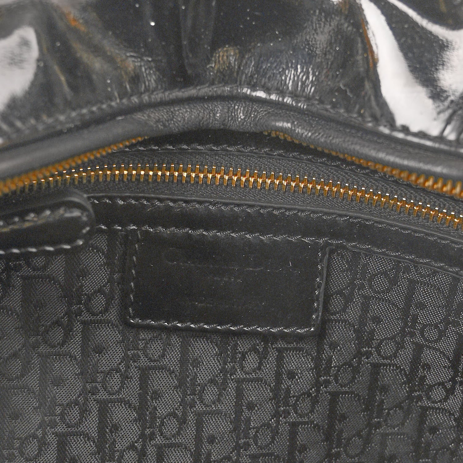 Christian Dior Patent Cannage Large Lady Dior Black 6 of 10