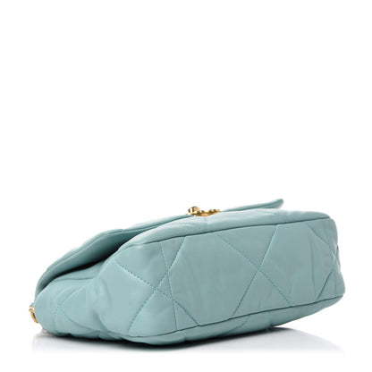 Chanel Lambskin Quilted Medium Chanel 19 Flap Light Blue 4 of 10