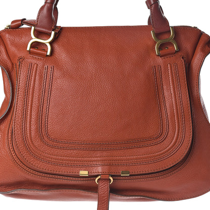 Chloe Calfskin Large Marcie Satchel Maple Leaf 8 of 10