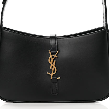 Saint Laurent Smooth Calfskin Le 5 A 7 Hobo Black 8 of 13