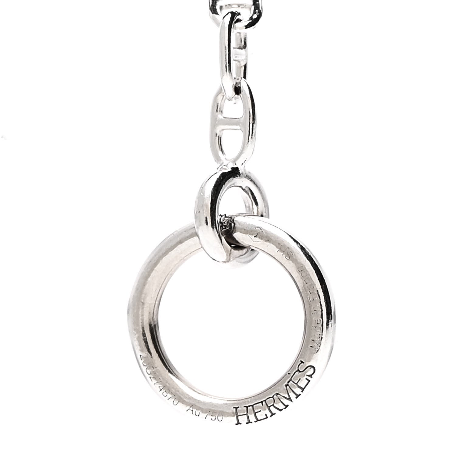 Hermes 18K White Gold Diamond Farandole Bracelet SH 3 of 4
