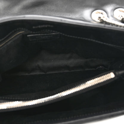 Saint Laurent Calfskin Y Quilted Monogram Medium Loulou Chain Satchel Black 7 of 11