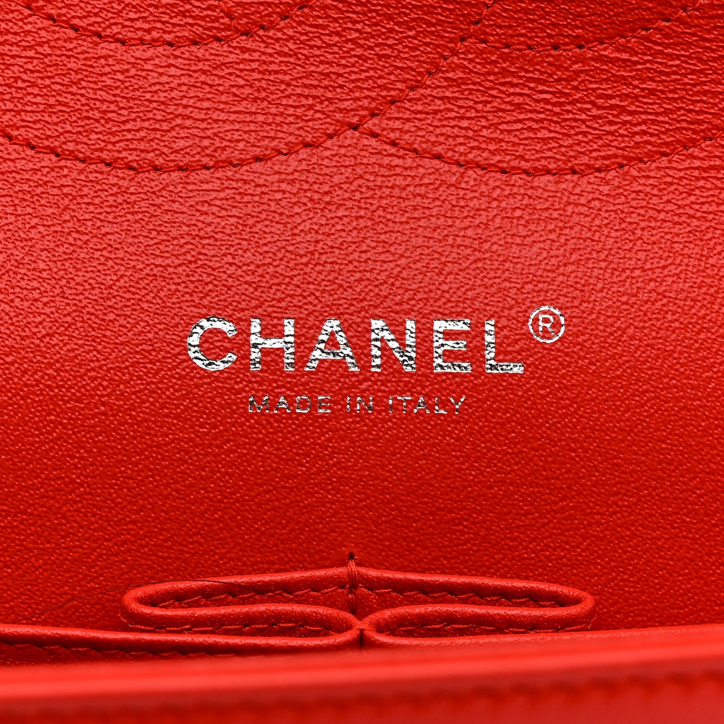 Patent Quilted Jumbo Double Flap Red