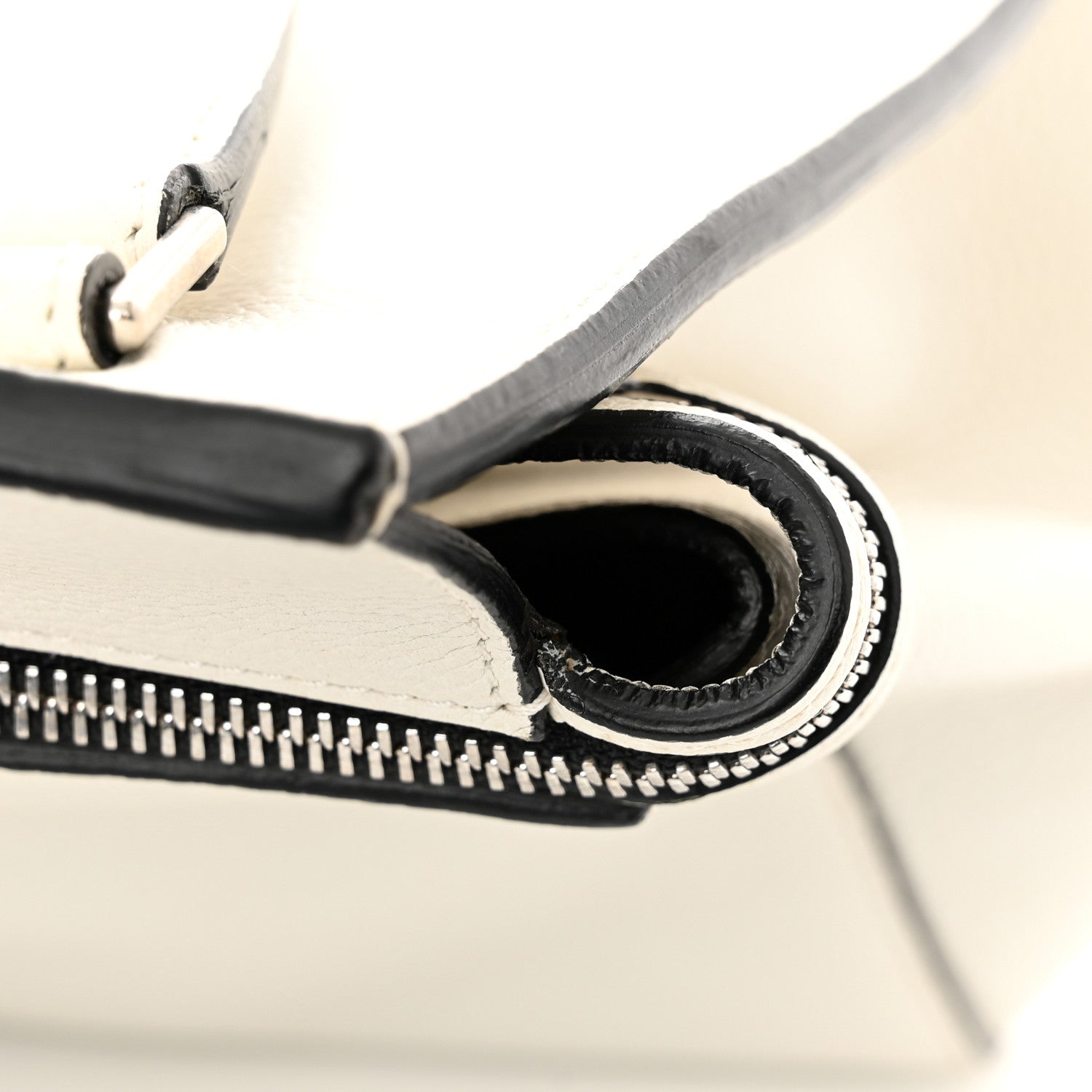 Celine Grained Calfskin Medium Edge Shoulder Bag White 11 of 13