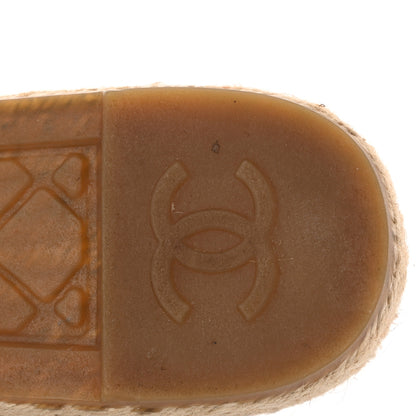 Chanel Lambskin CC Espadrilles 38 Black 9 of 10