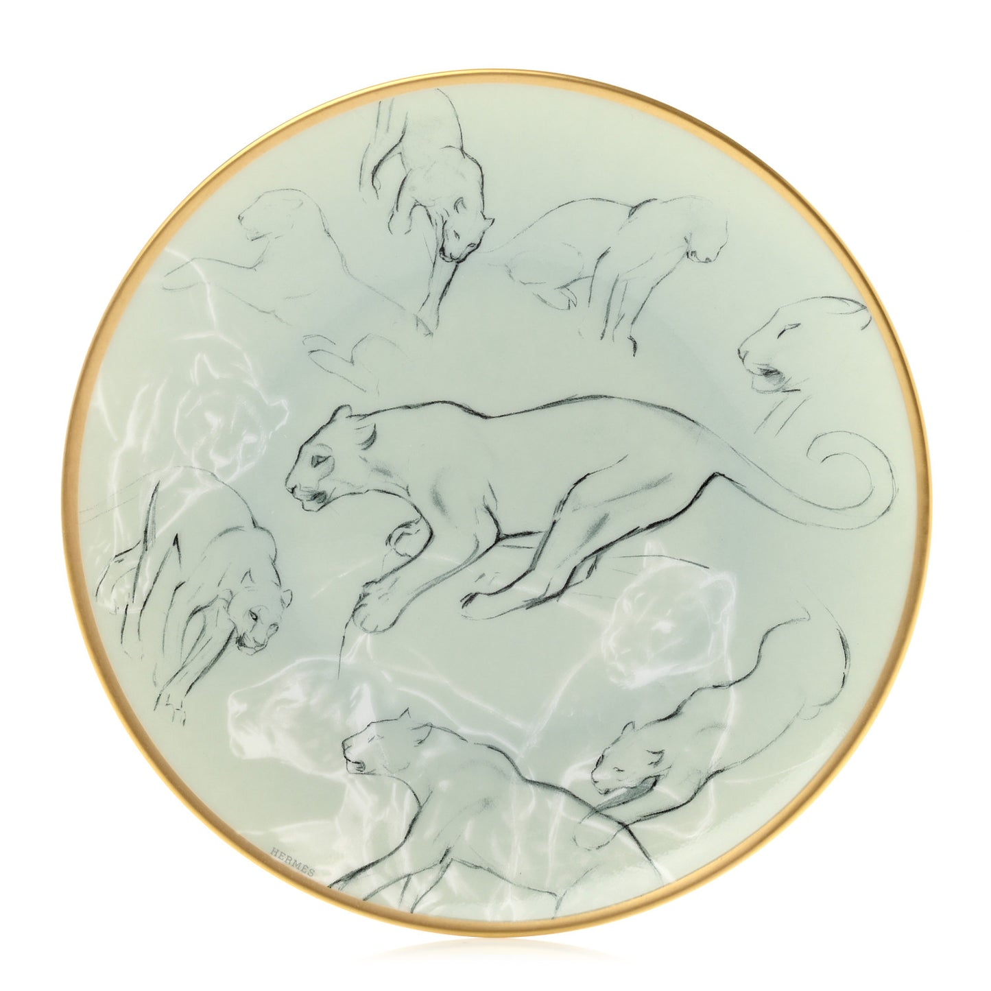 Porcelain Carnets D'Equateur Felines Bread And Butter Plate