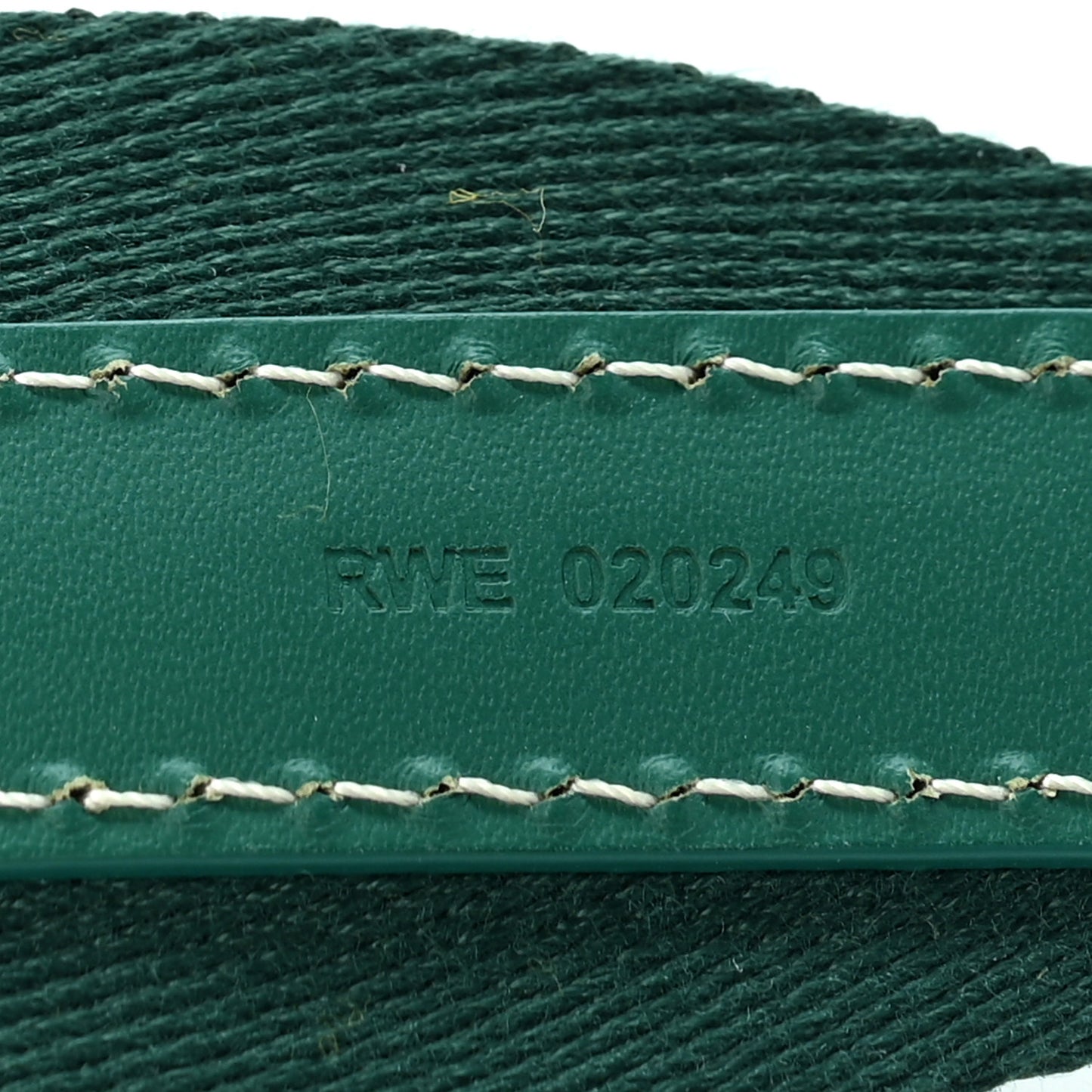Canvas Calfskin Adjustable Shoulder Strap Green