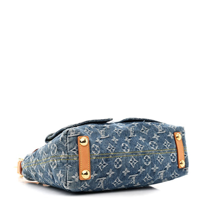 Louis Vuitton Monogram Denim Baggy PM Blue 4 of 10