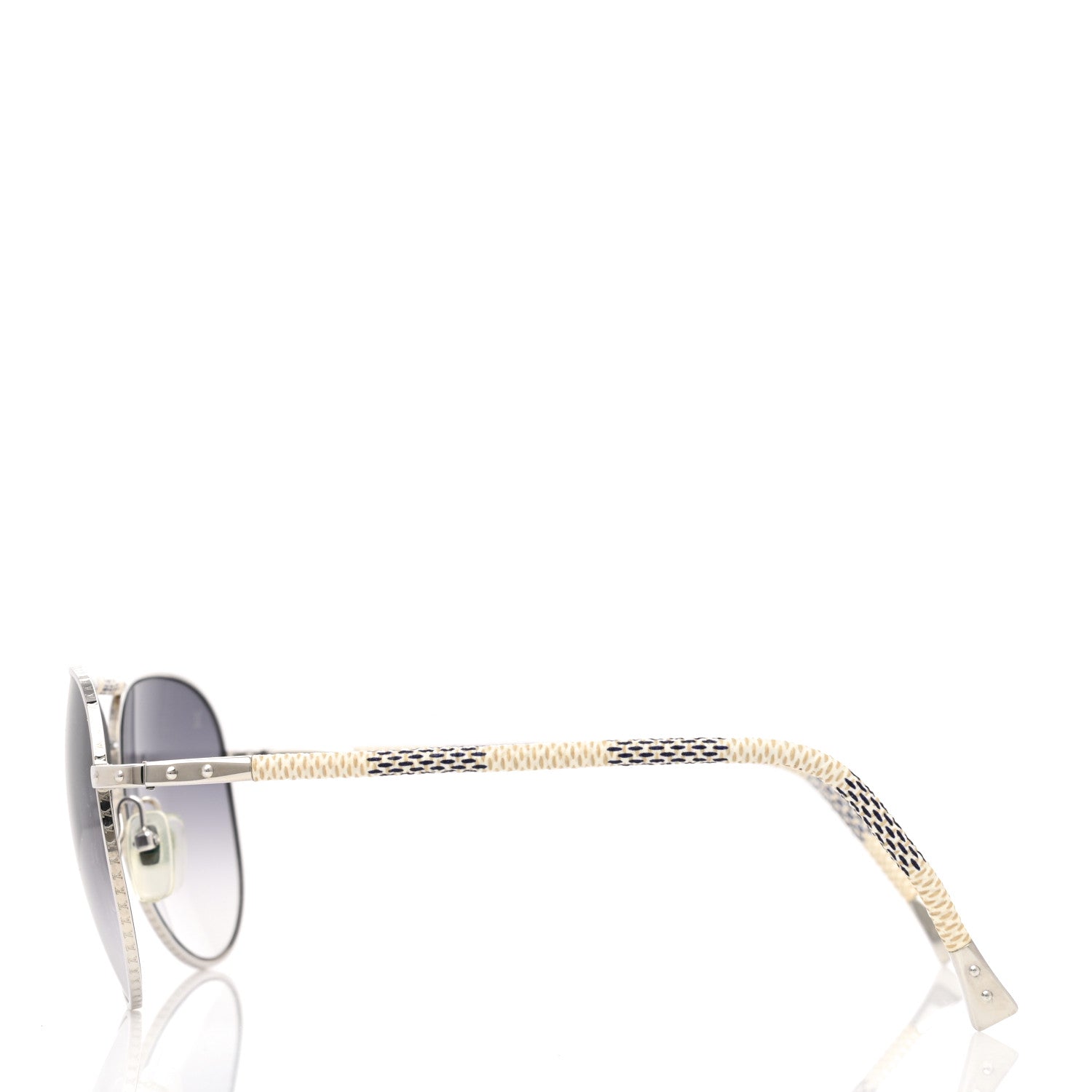 Louis Vuitton Damier Azur Conspiration Pilote Aviator Sunglasses Z0203U 3 of 8