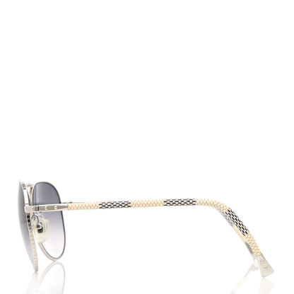 Louis Vuitton Damier Azur Conspiration Pilote Aviator Sunglasses Z0203U 3 of 8