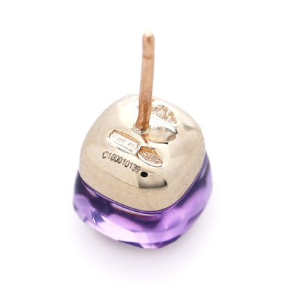 Pomellato 18K Rose Gold Amethyst Classic Nudo Stud Earrings 5 of 5