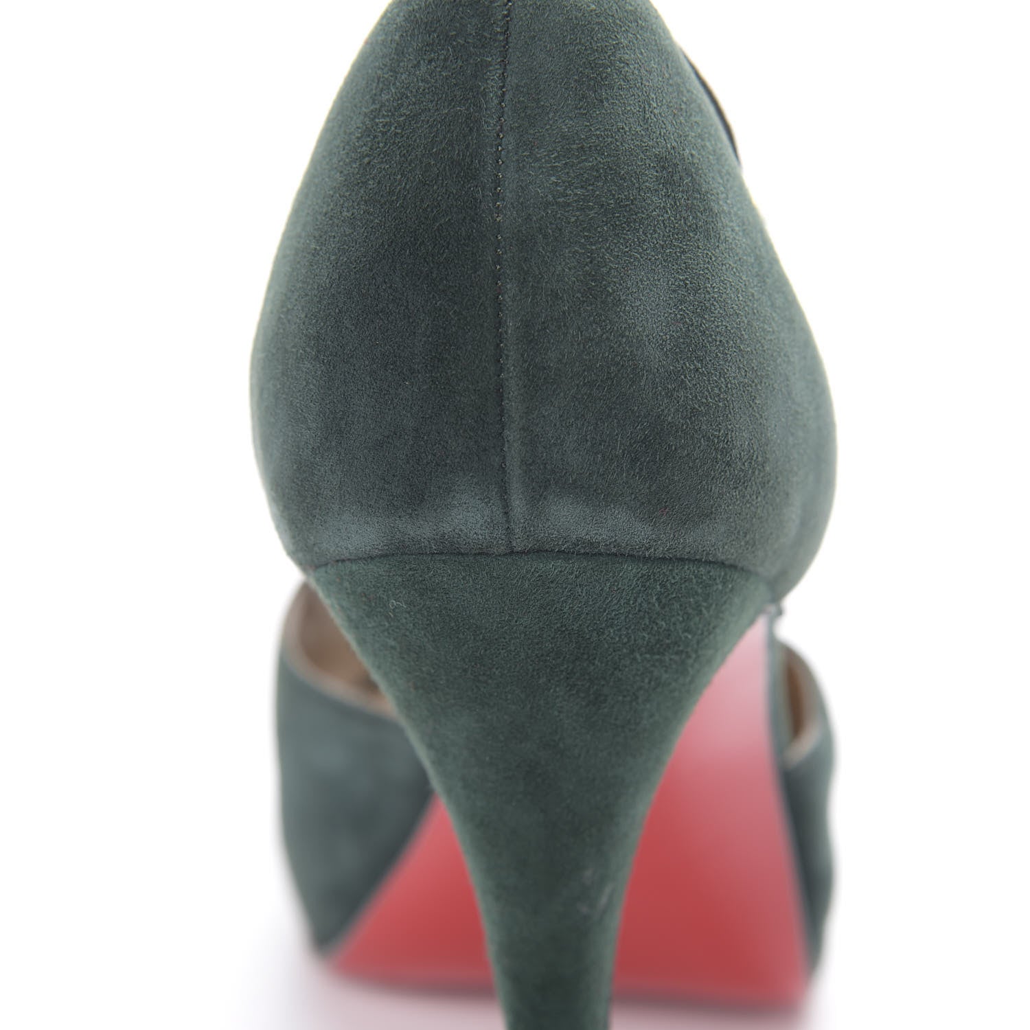 Christian Louboutin Suede Para La Cruz 120 Pumps 40 Verde Black 10 of 10