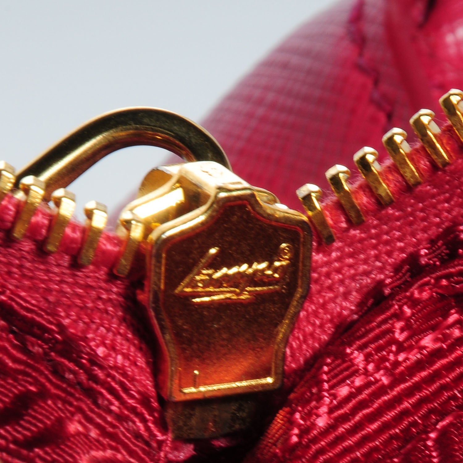 Prada Saffiano Lux Mini Double Zip Tote Peonia 13 of 13