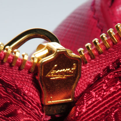 Prada Saffiano Lux Mini Double Zip Tote Peonia 13 of 13