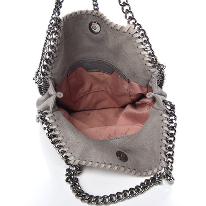 Stella McCartney Shaggy Deer Mini Falabella Fold Over Tote Light Grey 5 of 10