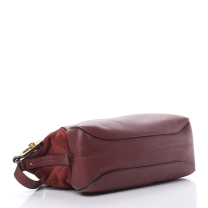 Chloe Grained Calfskin Suede Satchel Red 4 of 18