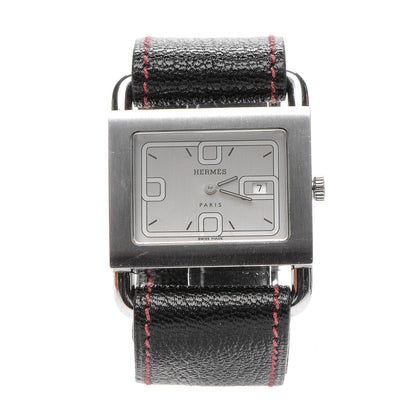 Hermes Stainless Steel Chevre Mysore 31mm Belt Quartz Watch Rouge H 1 of 8