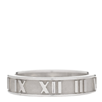 Tiffany Sterling Silver Narrow Atlas Ring 49 4.75 1 of 6