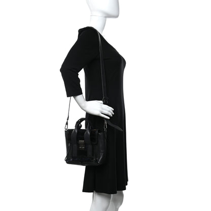 3.1 Phillip Lim Oil Slick Patent Mini Pashli Satchel Black 2 of 12