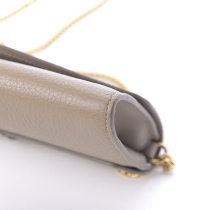 Chloe Grained Calfskin Aby Chain Wallet Motty Grey 10 of 10