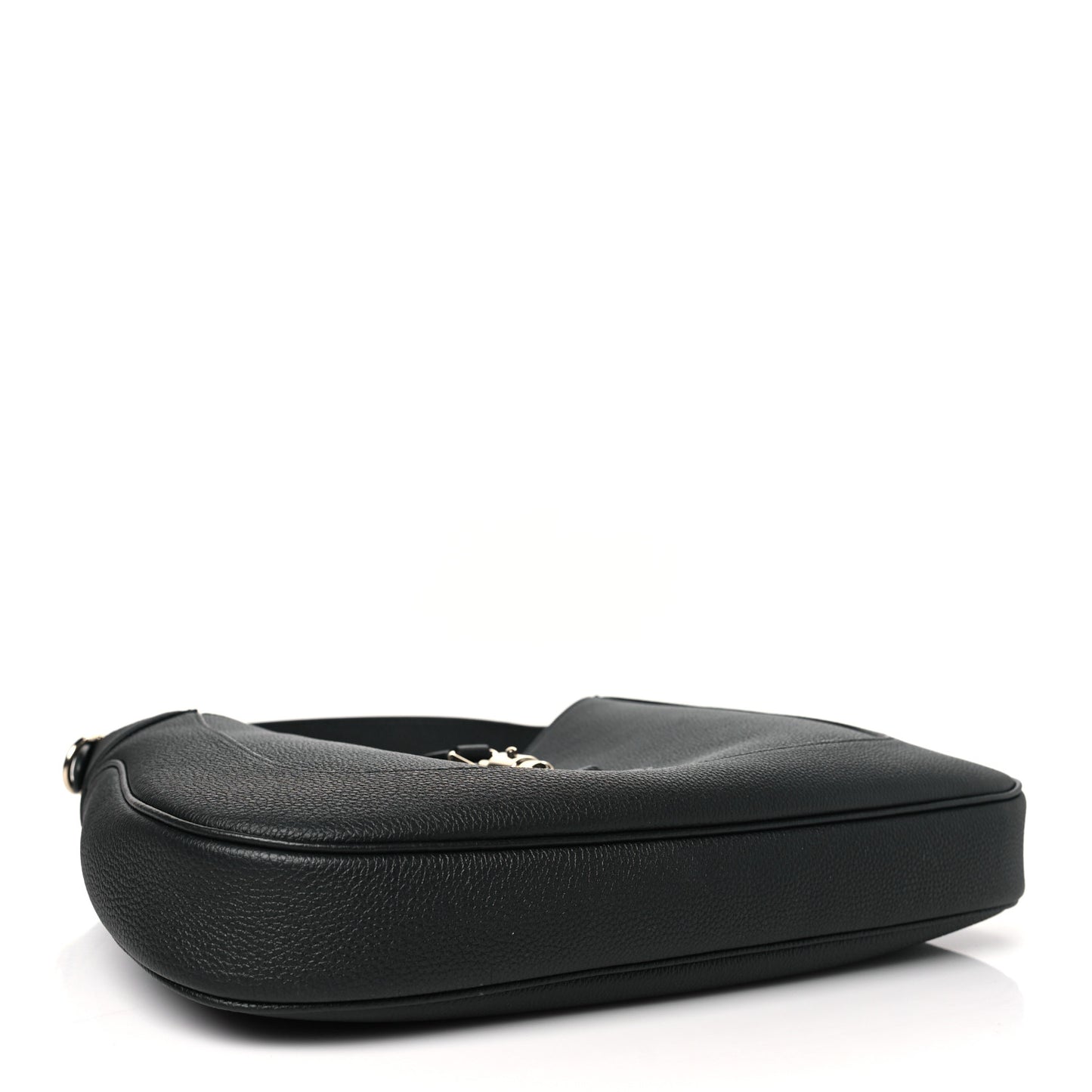 Pebbled Calfskin Large Jackie 1961 Hobo Black