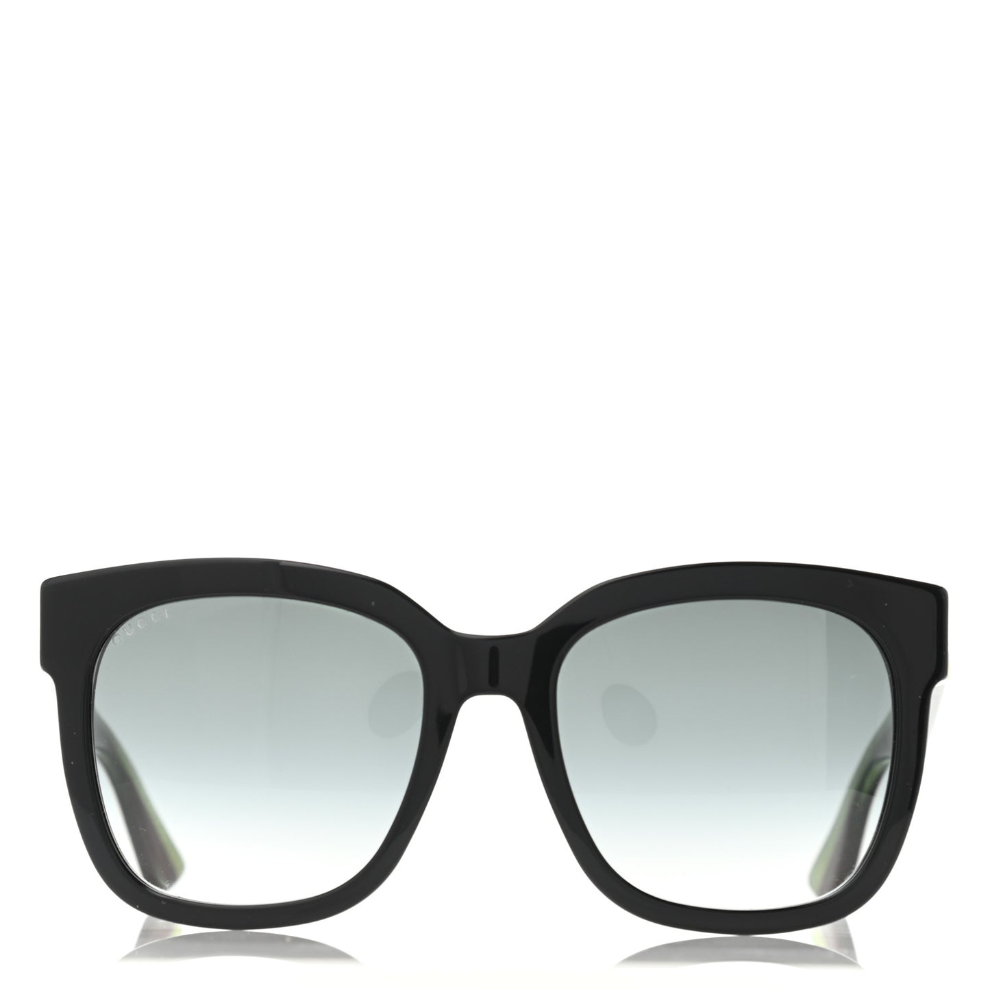 Acetate Square Frame Web Glitter Sunglasses GG0034S Black