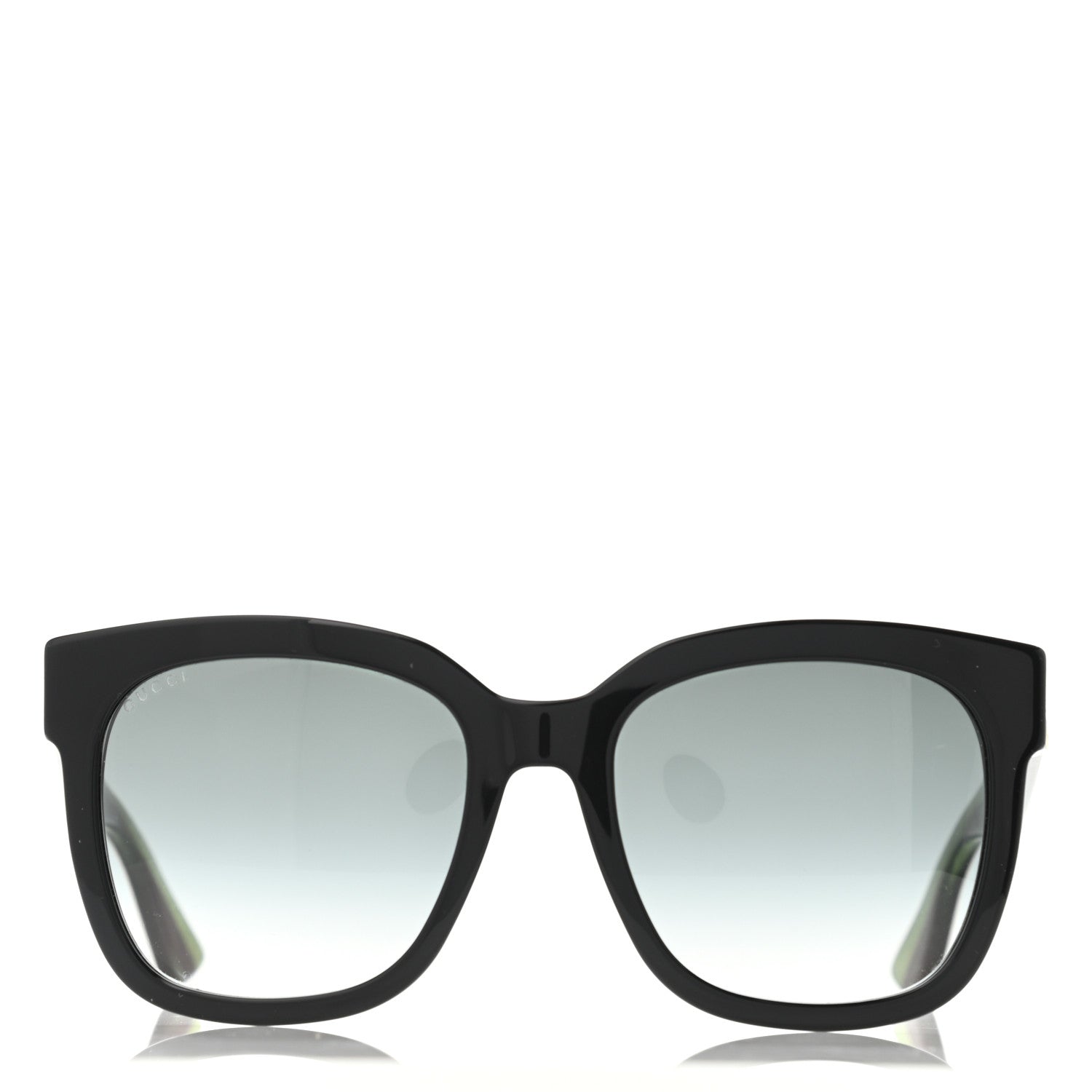 Gucci Acetate Square Frame Web Glitter Sunglasses GG0034S Black 2 of 4