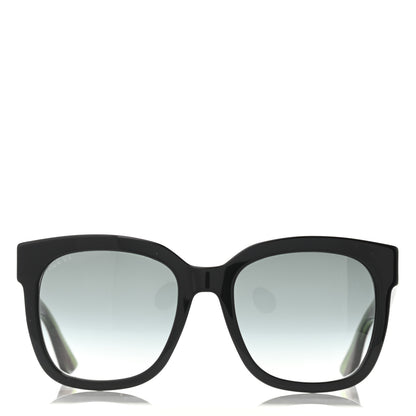 Gucci Acetate Square Frame Web Glitter Sunglasses GG0034S Black 2 of 4