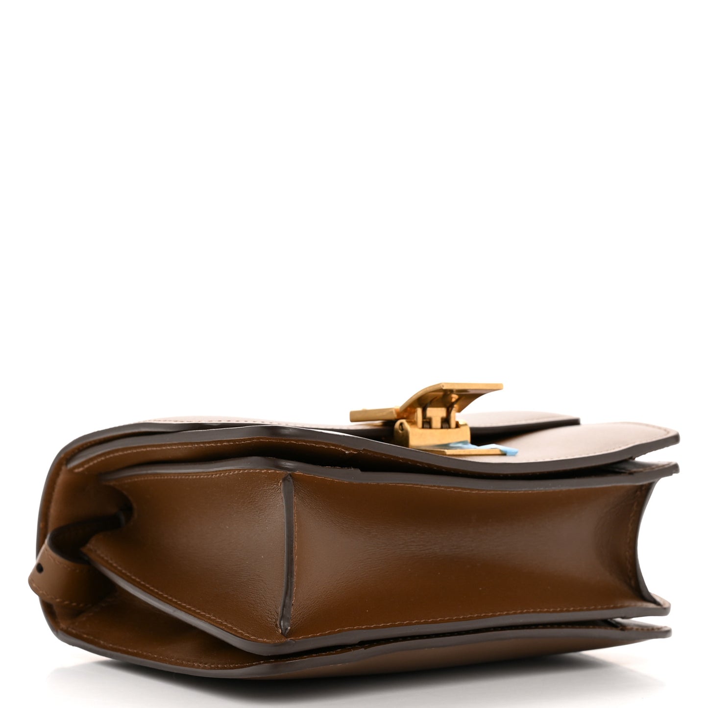 Smooth Calfskin Small Classic Box Flap Bag Camel