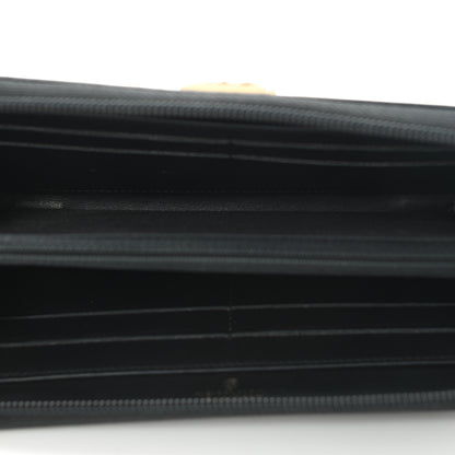 Chanel Caviar Quilted Boy Long Zip Around Wallet Black 5 of 10