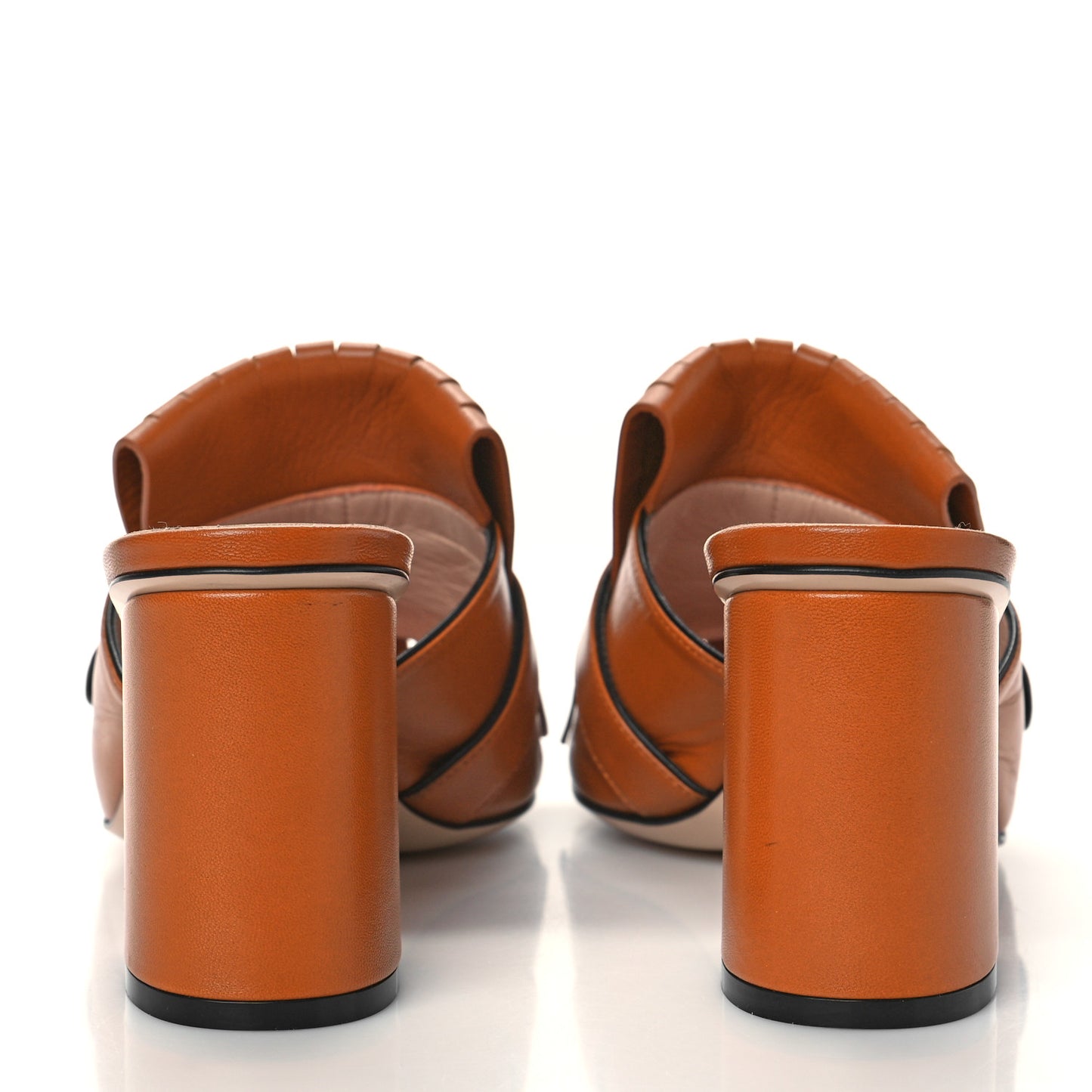 Malaga Kid GG Marmont Fringe 75mm Slide Sandals 38 Cognac