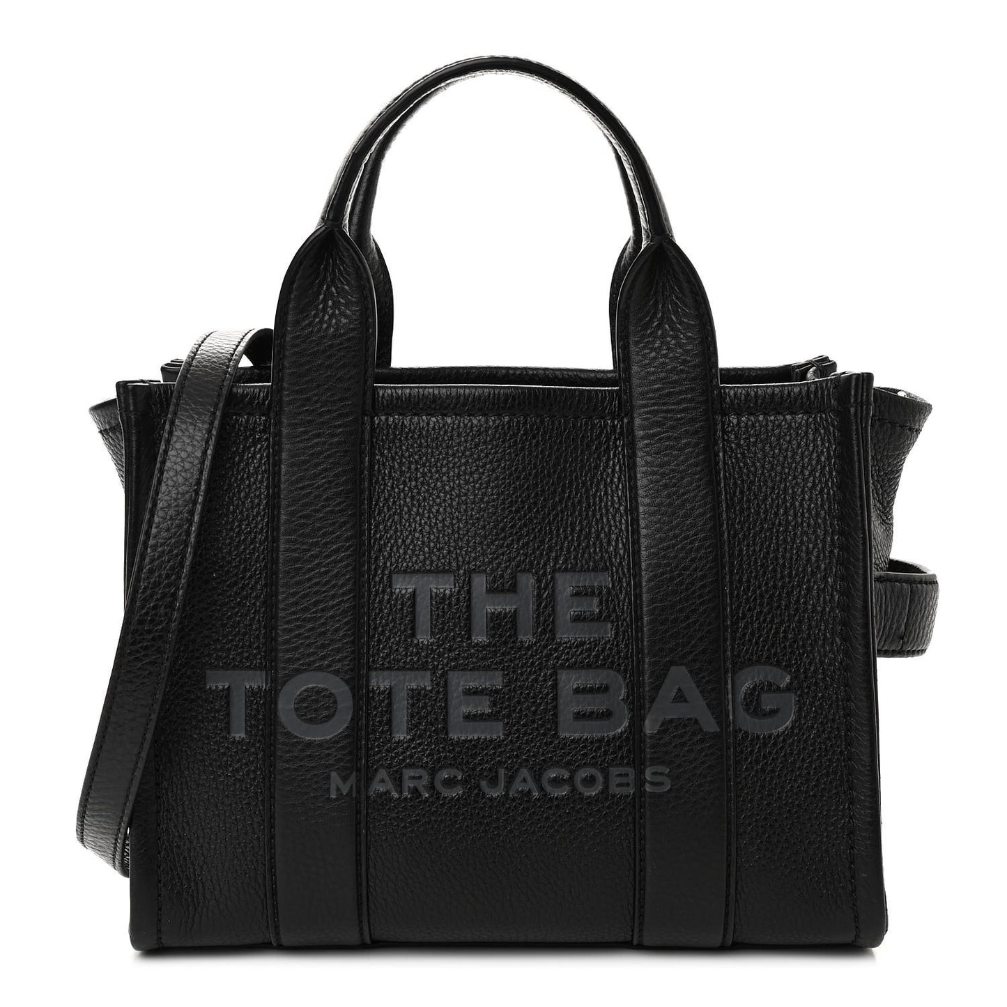Grained Calfskin Small The Tote Bag Black