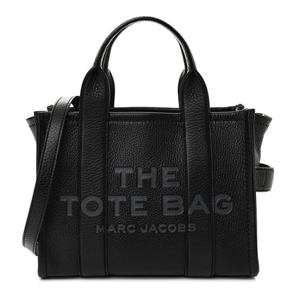 Marc Jacobs Grained Calfskin Small The Tote Bag Black 1 of 11