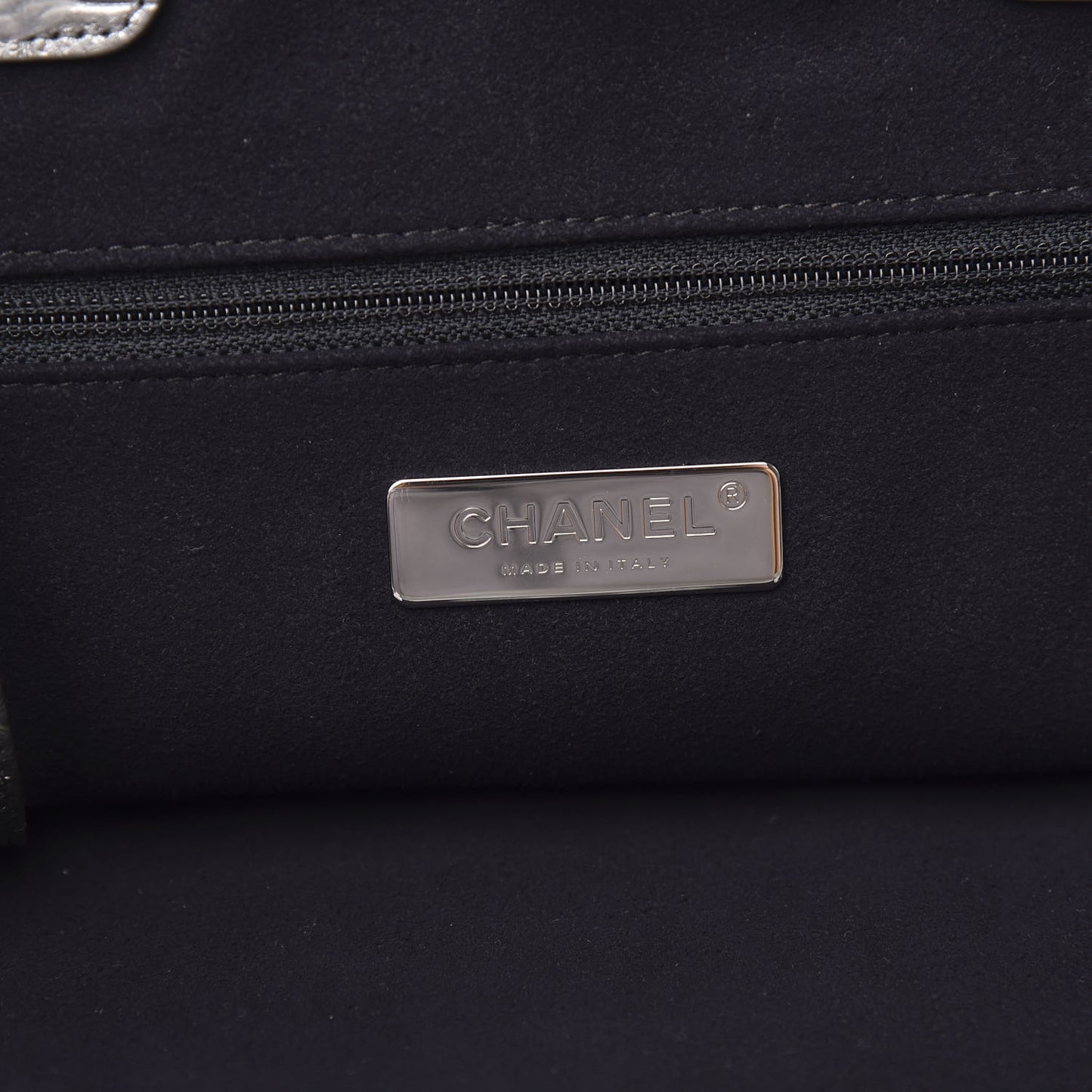 Calfskin Crocodile Embossed Large Cocodile Shopping Tote Silver
