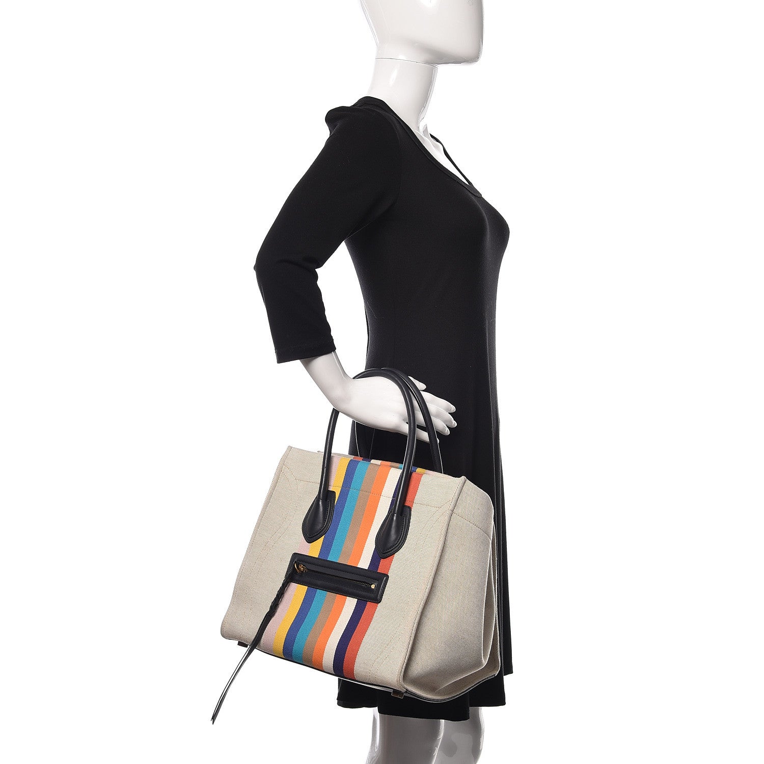 Celine Cotton Canvas Medium Phantom Luggage Multicolor 2 of 11